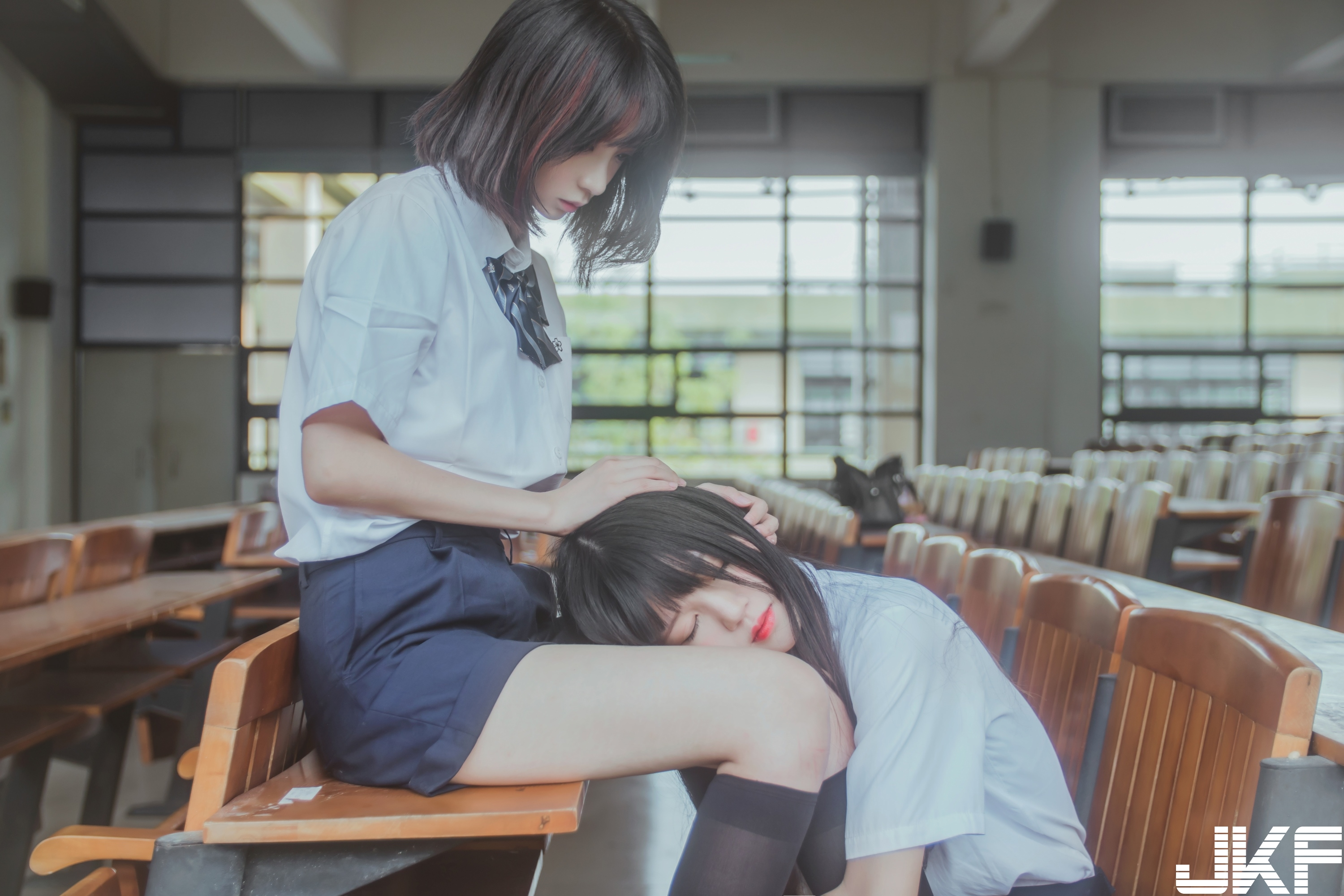 【网路收集系列】福利姬-桜桃喵&疯猫ss JK百合1VIP 福利帖【43P】