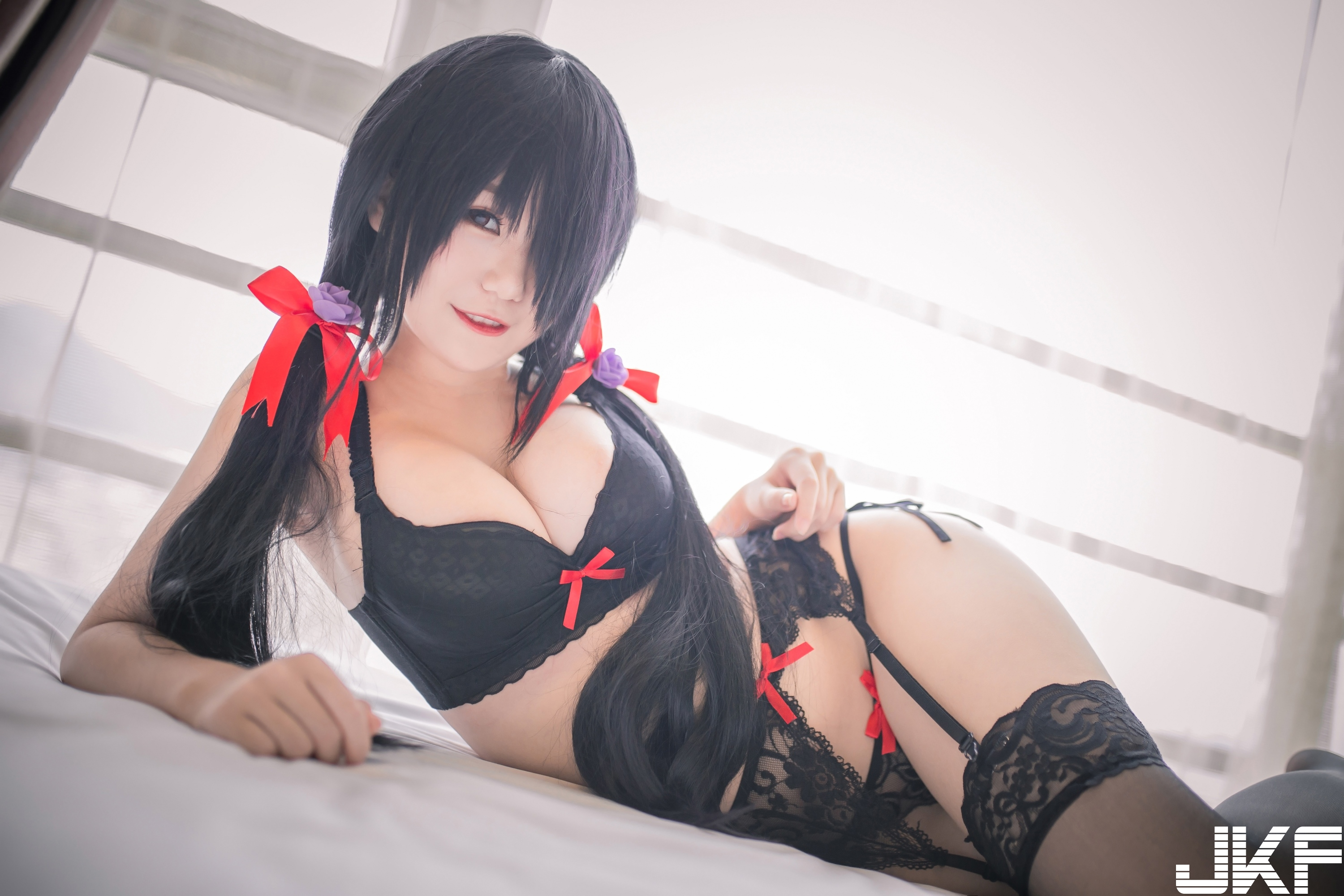 【网路收集系列】福利姬-Yoko宅夏Cos 狂三内衣 VIP 福利帖【30P】